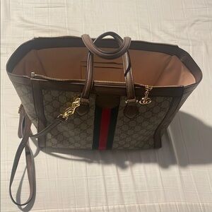 Gucci Brown Monogram Tote Bag